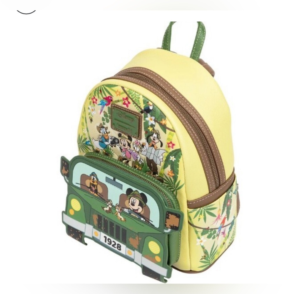 Loungefly Disney rare & sold out Mickey & Friends Jungle Safari Backpack - Picture 7 of 11